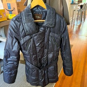 Cole Haan gray winter coat with belt. Size Small
